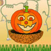 Pumpkin is at the birds nest to destroy the nasty eggs. The birds don`t know that pumpkin is destroying only the bad egg, so they might attack.