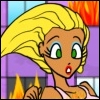 The beauties are on fire! Literally...

Help these babes bust out of their beauty school before the blaze blasts them!