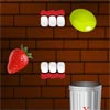 Bite fruit and drop them to garbage can,see more help info in game.
