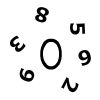 Move cautiously and grow the number Zero to the largest possible size.