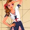 Navy Bue On Her Outfit A Free Dress-Up Game