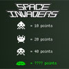 This is the classic Atari sensation space invaders. Blast the aliens, rack up your score, and make sure to survive for the next round.