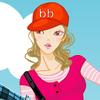 Girl with big white cloud A Free Dress-Up Game
