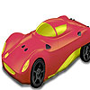 Red sport concept car coloring