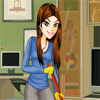 Girl With Mop A Free Dress-Up Game