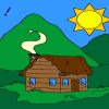 Small cottage coloring A Free Customize Game