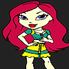 Cute skirt girl coloring A Free Customize Game