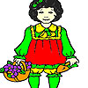 Flower girl coloring A Free Customize Game