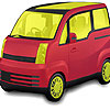 Yellow glazed car coloring A Free Customize Game