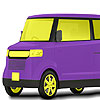 Purple big car coloring