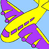 Purple wing aircraft coloring
