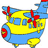 Fast cute airplane coloring A Free Customize Game
