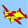 Red concept aircraft coloring