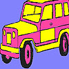 Pink mountain jeep coloring A Free Customize Game