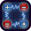 Connect all the positive and negative charges in each level, ensuring that no connections overlap.