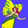 Lady spring fairy coloring Game.