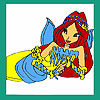 Melancholy mermaid coloring A Free Customize Game