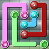 Connect all identical gems and fill up the grid to complete levels in this challenging puzzle game! There are lots of levels with grid sizes ranging from 5x5 to 10x10!

The game features a level editor that allows you to create your own levels. Even better, you can share your levels with your friends on facebook! They will have your level available in their Imported Levels section after clicking your link. Infinite fun!