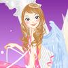 Angel with buildings A Free Dress-Up Game