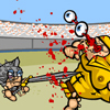 Use your sword or mace to destroy all challengers and become the Gladiator Champion!