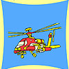 Military transport helicopter coloring