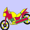 Fast school motorbike coloring