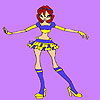 Belly dancer girl coloring A Free Customize Game