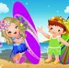 Surfing Wave With Babies A Free Dress-Up Game