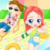 Style Of Kids In Beach A Free Dress-Up Game