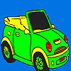 Open sports car coloring