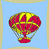 Flying balloon coloring Game.