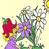 Sweet fairy and blossoms coloring