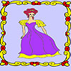 Lonely princess in the palace coloring A Free Customize Game