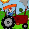 Sweet Tractor Coloring