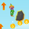 Circus clown is free-styling, without any wings, from land to up, up, and into the sky. Click to make clown jump off the end of the spring into the sky! Propel him along by collecting arrows, coins, and boosters and avoiding rocks.Have Fun!