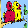 Birds on the tree coloring A Free Customize Game