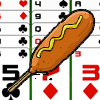 Do you like corn dogs? Do you like golf solitaire? This game is for you!

Golf is a Patience card game where players try to earn the lowest number of points (as in golf, the sport) over the course of nine deals (or "holes," also borrowing from golf terminology). It has a tableau of 35 face-up cards and a higher ratio of skill to luck than most other solitaire card games.