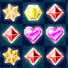 Enter the amazing clusters of shiny bright gems! Your goal in this game is to form a line of 3 or more identical gems so that they can be removed. When the game opens, you will be given a grid which contains numerous gemstones. Click two horizontally or vertically adjacent gems to swap their positions, so that at least 3 gems of the same kind form a horizontal or vertical line and can be removed from the grid. Your score is displayed on the left of the screen, while the red bar on top of the grid shows your remaining time. Extra time will be given when gems are successfully removed from the grid. When the bar reaches its end of the left, the game is over. Form more combos to receive huge bonuses and crown yourself with a glittery diadem!