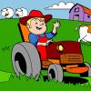 Farm Tractor Coloring A Free Customize Game