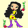 Beautiful girl dressed coloring A Free Customize Game
