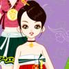 Traditional holiday clothes of Korean girl A Free Customize Game