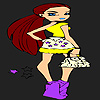 Fantastic model girl coloring A Free Customize Game