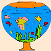 Little aquarium fishes coloring A Free Customize Game