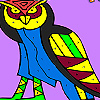 Old night owl coloring Game.