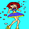 Little girl bubble dress coloring A Free Customize Game