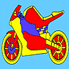 Red race motorcycle coloring A Free Customize Game