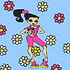 Flower room and little dancer coloring A Free Customize Game