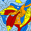 Orange fishes coloring A Free Customize Game