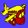 Podgy aircraft coloring