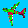 Fascinating Airplane coloring